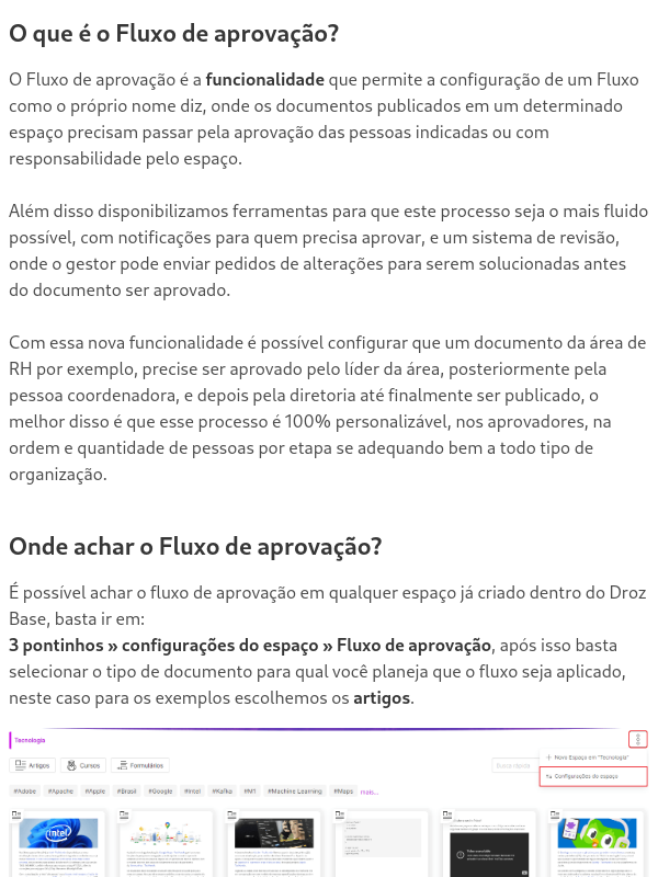 O que é e como configurar um Fluxo de aprovação?