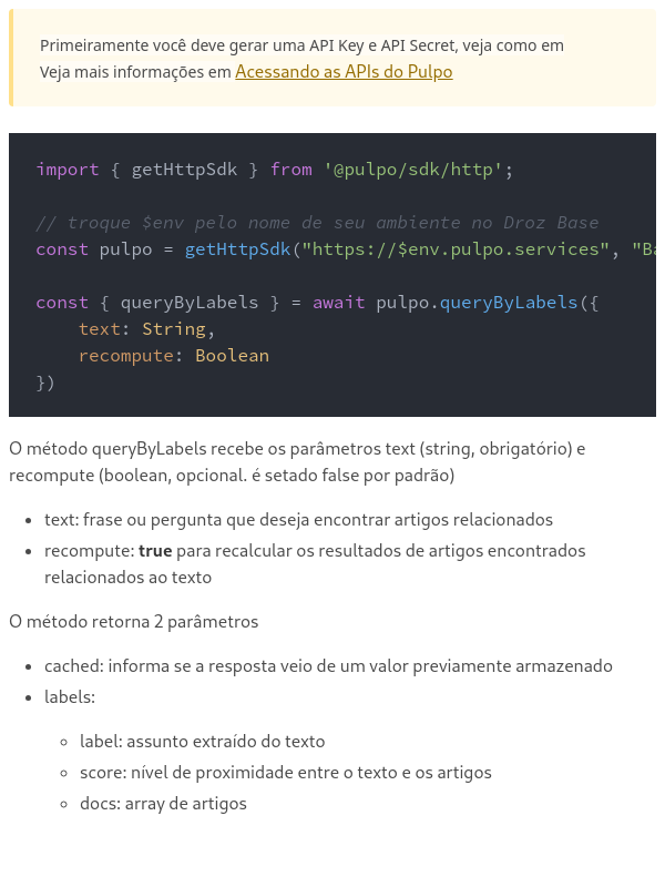 Como buscar artigos relacionados aos assuntos de uma pergunta