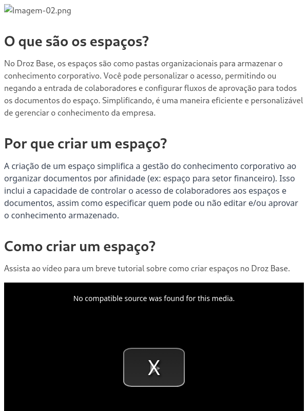 2. Sobre os espaços